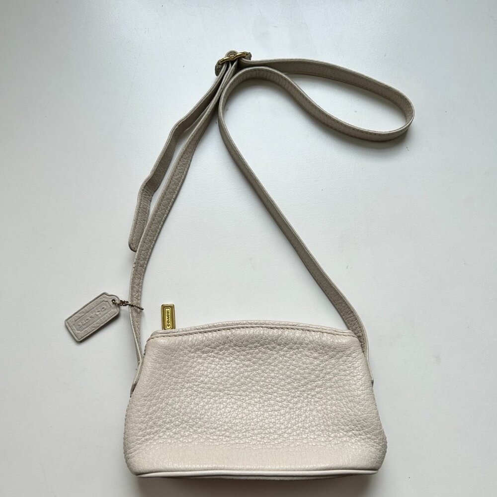 Coach  Cream Crossbody Purse